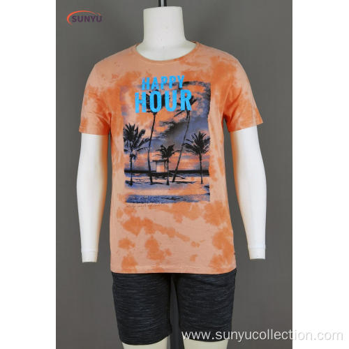 Men's short sleeve tie dyed t-shirt